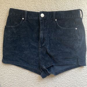 High Waisted Corduroy Shorts